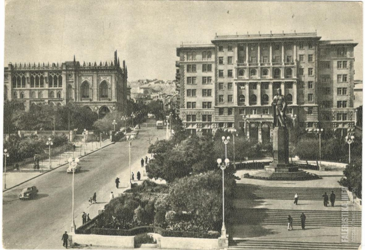 баку проспект нариманова 1980. азербайджанская советская социалистическая республика. баку академия наук азербайджанской сср. дом правительства баку в ссср. баку проспект нариманова в 1989 году.