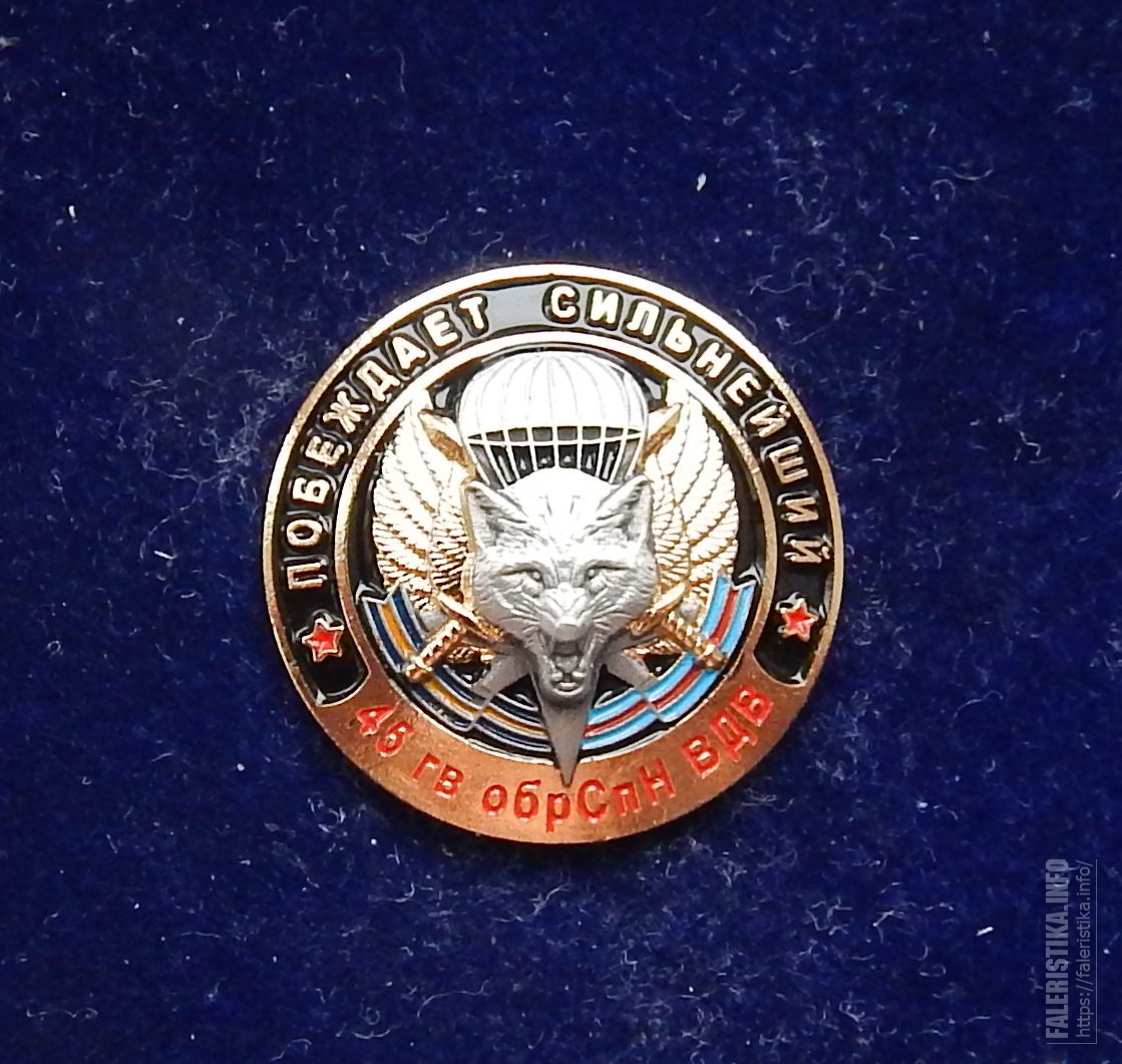 Медаль 45 бригада СПН
